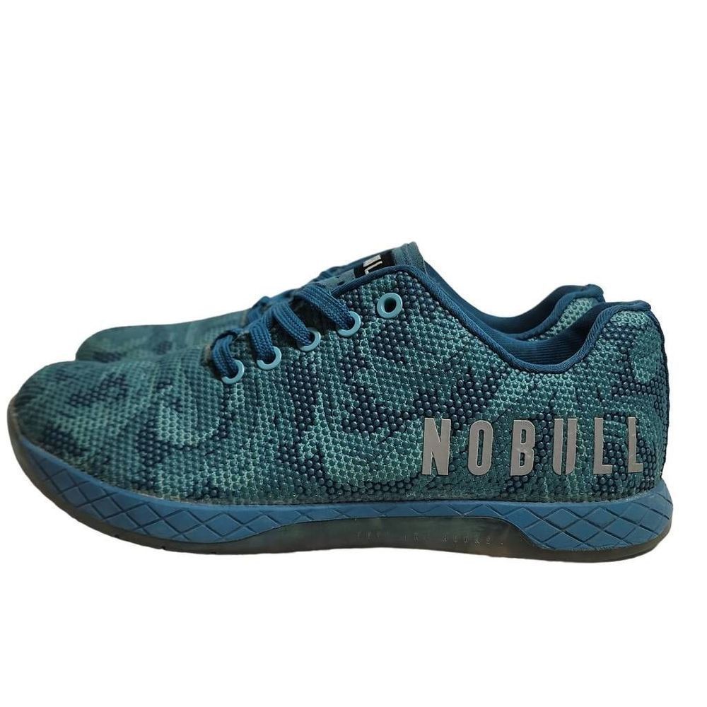 NOBULL Floral Trainers Unisex Sneakers Women's Size 8.5 Men's Size 7 Blue Green - Picture 8 of 12